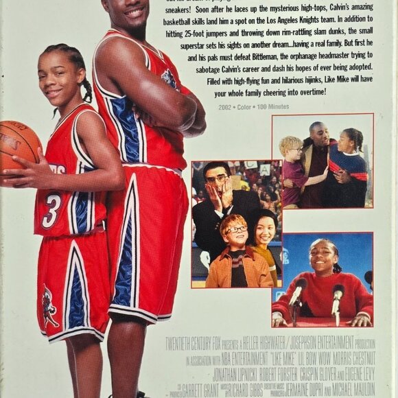 Like Mike VHS Movie Starring Lil Bow Wow & Morris Chestnut 2002 Comedy Family Fi - Picture 3 of 12